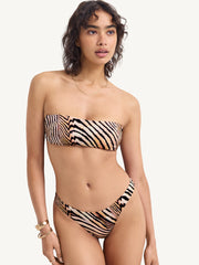 Vitamin A Cali High Leg Bottom in Shell Stripe, view 4, click to see full size