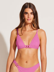 Vitamin A Luxe Link Bralette in Bubblegum Relux, view 1, click to see full size