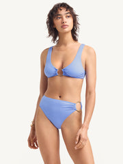 Lolita High Waist Bottom in Skyflower Ecorib, view 3, click to see full size