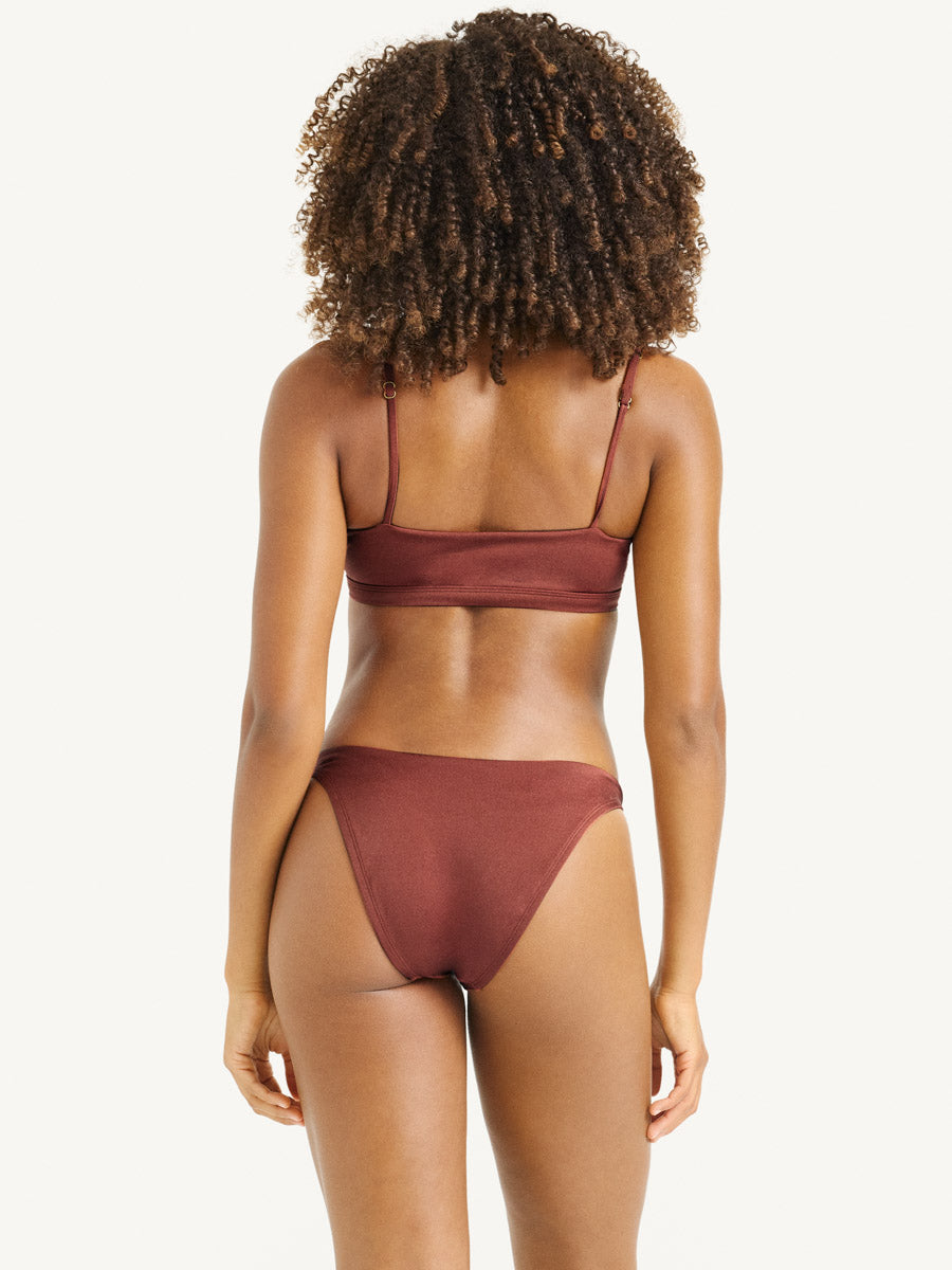 Terra Cut Out Bralette in Red Ochre