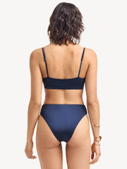 Terra Cut Out Bralette in Midnight Indigo, view 2, click to see full size