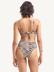 Vitamin A Ada Underwire Top in Shell Stripe, view 2, click to see full size