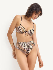 Vitamin A Ada Underwire Top in Shell Stripe, view 4, click to see full size