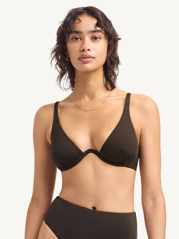 Maisie Underwire Top in Deep Earth
