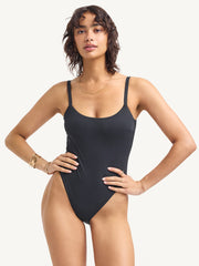 Vitamin A Nova One Piece in Black, view 1, click to see full size