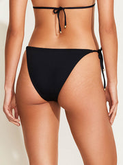 Vitamin A Elle Tie Side Bottom in Eco Black, view 2, click to see full size