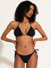 Vitamin A Elle Tie Side Bottom in Eco Black, view 3, click to see full size
