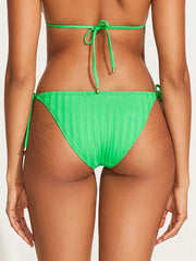 Vitamin A Elle Tie Side Bottom in Spearmint SuperRib, view 2, click to see full size