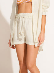 Vitamin A Avery Short in Oatmeal EcoLinen, view 1, click to see full size
