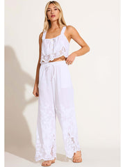 Flora Tank in White, view 3, click to see full size