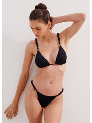 ViX Atena Triangle Top in Black, view 3, click to see full size