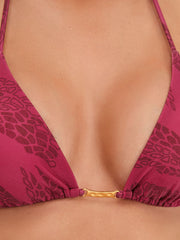ViX Candice Triangle Top in Roseate, view 5, click to see full size