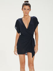 Emily Cover Up in Black, view 1, click to see full size