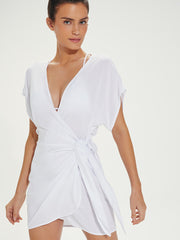 Emily Cover Up in Off White, view 3, click to see full size