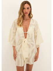 Perola Knot Short Cover Up in Glitz, view 1, click to see full size