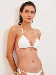 ViX Scales Diara Ripple Top in Off White, view 1, click to see full size