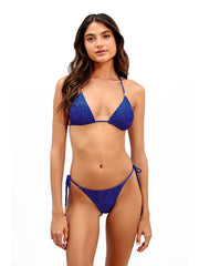 ViX Shaye Tie Side Bottom Full In Tita Blue, view 3, click to see full size