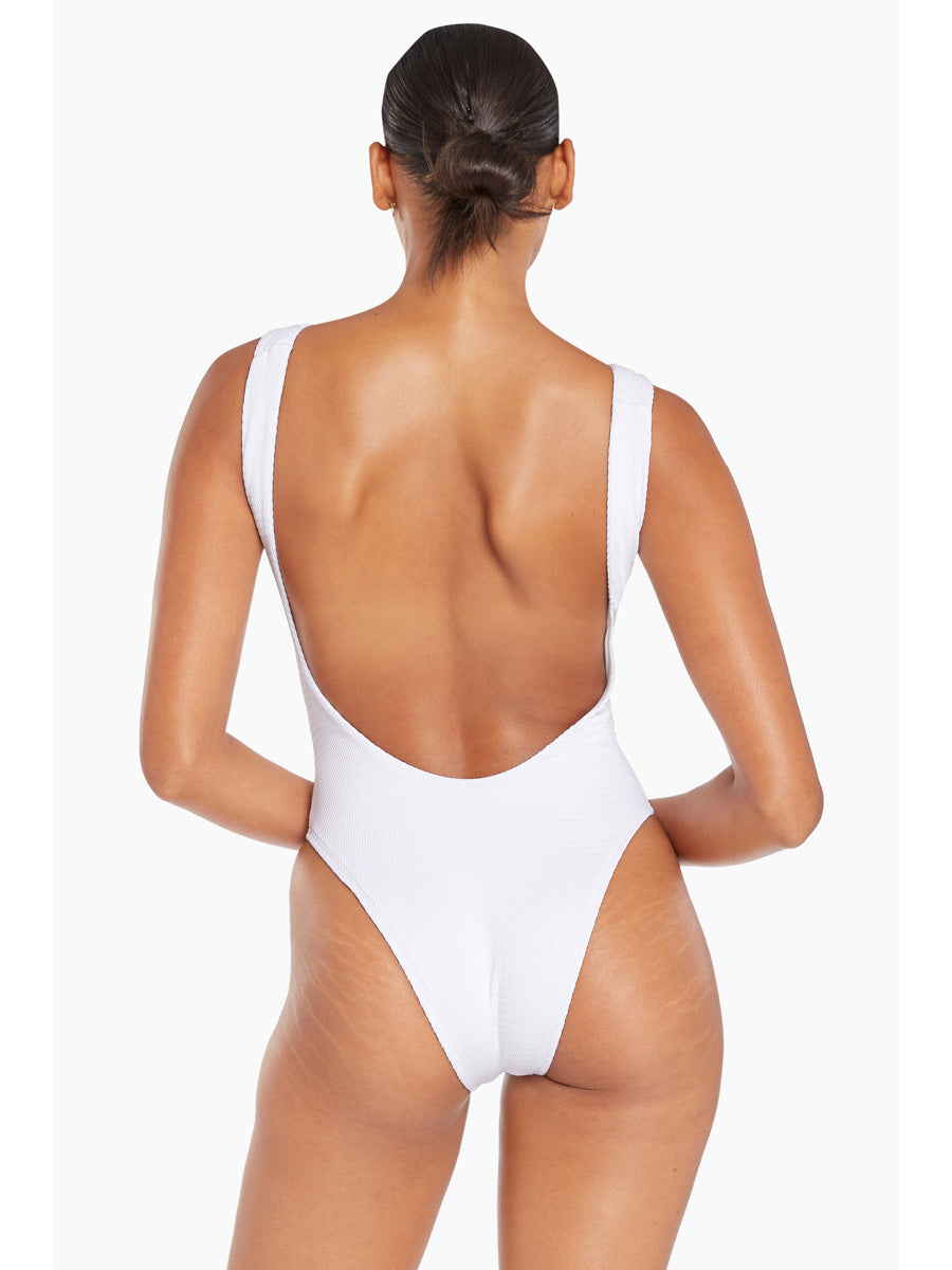 Vitamin A Reese One Piece in White Ecotex