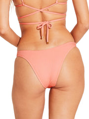 Vitamin A Cali High Leg in Pink Coral EcoRib, view 2, click to see full size