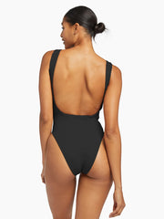 Vitamin A Mika One Piece In Black BioSculpt, view 2, click to see full size