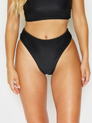 Frankies Bikinis Jenna Bottom In Black, view 1, click to see full size