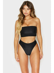 Frankies Bikinis Jenna Bottom In Black, view 4, click to see full size