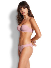 Seafolly Riviera Bustier Bra in Primrose, view 3, click to see full size