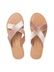 Malvados Icon Neko Plush Sandals in Cognac, view 1, click to see full size