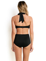 Seafolly DD U Tube Bandeau Black, view 2, click to see full size