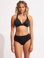 Seafolly Seafolly Collective F Cup Halter in Black, view 4, click to see full size