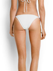 Seafolly Brazilian Tie Side White, view 2, click to see full size
