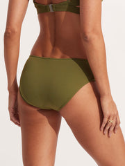 Seafolly Seafolly Collective Multi Strap Hipster Bottom in Avocado, view 2, click to see full size