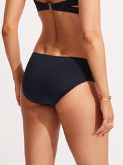 Seafolly SF Collective Multi Strap Hipster Bottom in True Navy, view 2, click to see full size