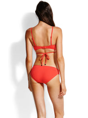 Seafolly Quilted Wrap Front Booster Chilli, view 2, click to see full size