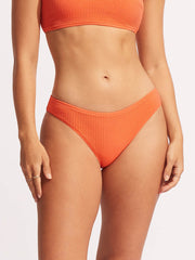 Seafolly Sea Dive Hipster in Mandarin, view 1, click to see full size