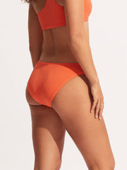 Seafolly Sea Dive Hipster in Mandarin, view 2, click to see full size