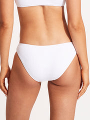 Seafolly Sea Dive Hipster In White, view 2, click to see full size