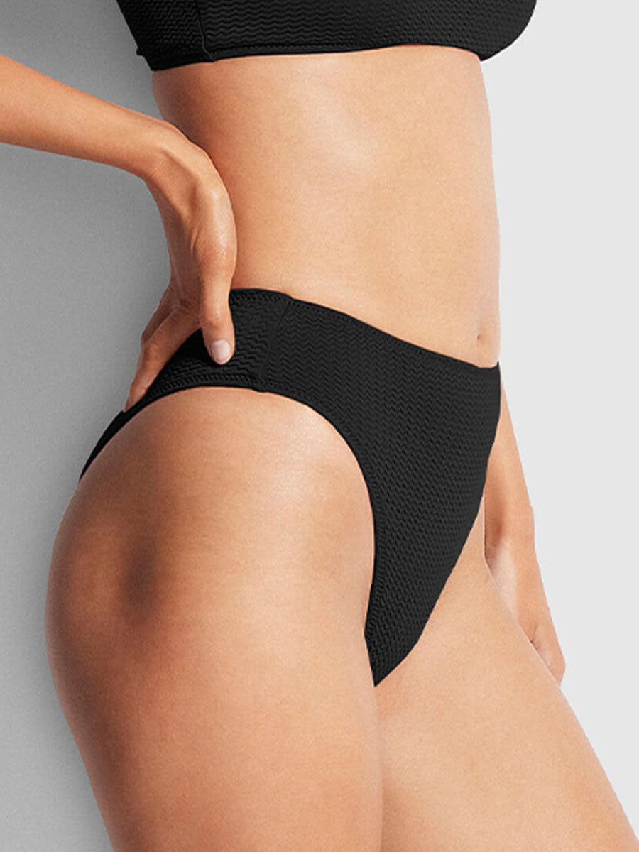 Seafolly Sea Dive High Rise Bottom In Black