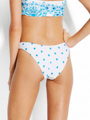 Seafolly Sunflower High Cut Bottom Electric Blue, view 4, click to see full size