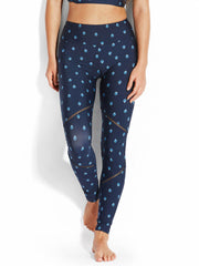 Seafolly Sunflower Active Full Length Legging Indigo, view 1, click to see full size