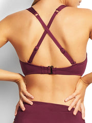 Seafolly Seafolly DD/E Cup Bralette in Boysenberry, view 4, click to see full size