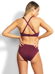 Seafolly Seafolly DD/E Cup Bralette in Boysenberry, view 2, click to see full size