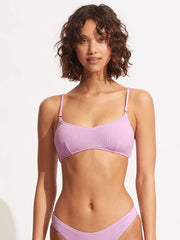 Seafolly Sea Dive Bralette in Lilac, view 1, click to see full size