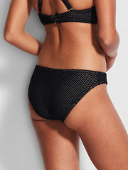 Seafolly Dream Catcher Hipster In Black, view 2, click to see full size