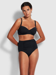 Seafolly SF Collective DD Cup Underwire Bra in Black, view 4, click to see full size
