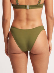 Seafolly Seafolly Collective Gathered Tab Pant in Avocado, view 2, click to see full size