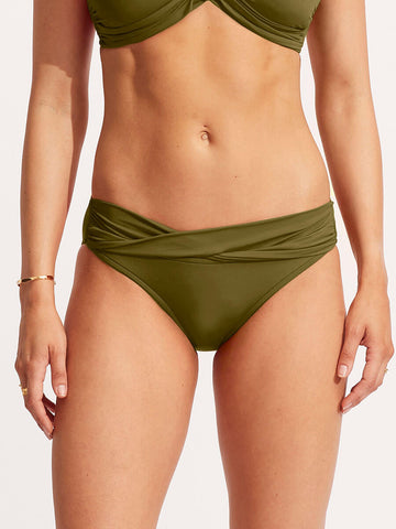 Seafolly Seafolly Collective Twist Hipster in Avocado