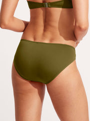 Seafolly Seafolly Collective Twist Hipster in Avocado, view 2, click to see full size