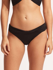 Seafolly SF Collective Twist Hipster in Black, view 1, click to see full size