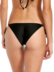 Body Glove Smoothies Ruched Brasilia Bottom Black, view 2, click to see full size